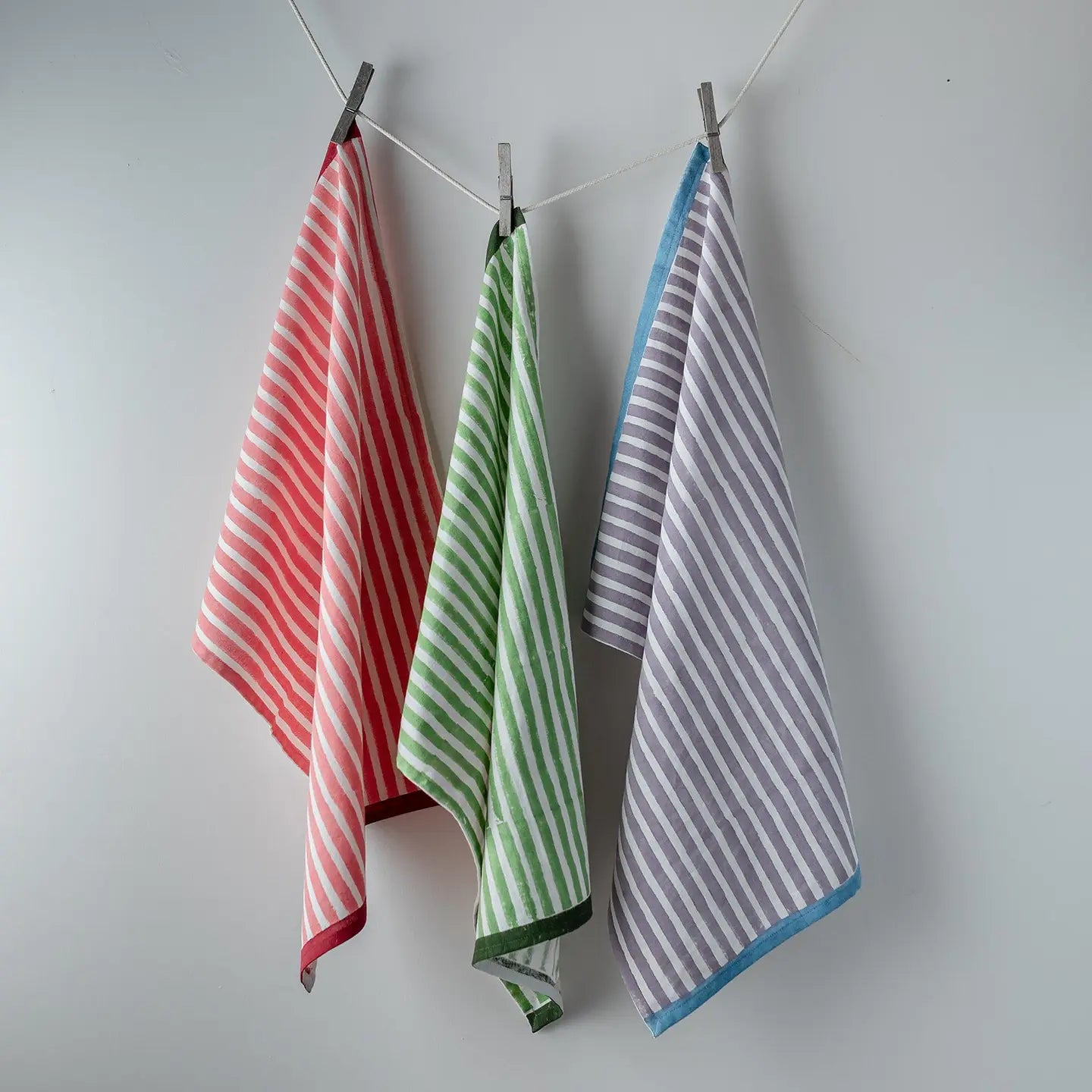 Stripe Pink Tea Towel