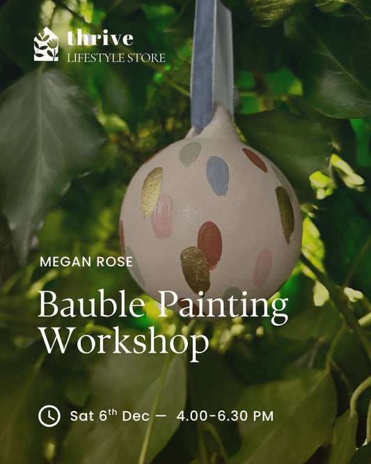 Christmas Bauble Painting Workshop - Saturday 6th December 16.00-18.30