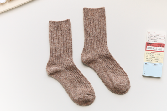 Fawn Cashmere Socks