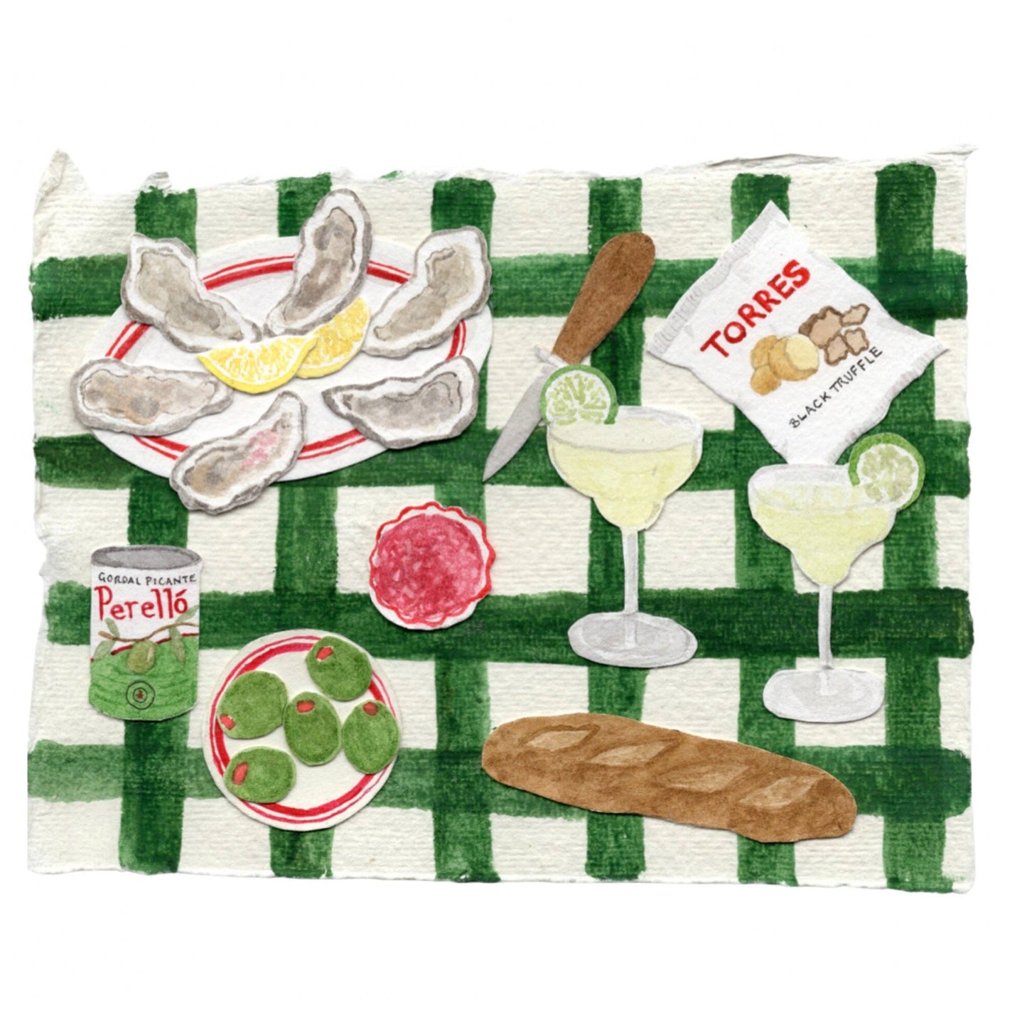 Margarita Picnic Greetings Card