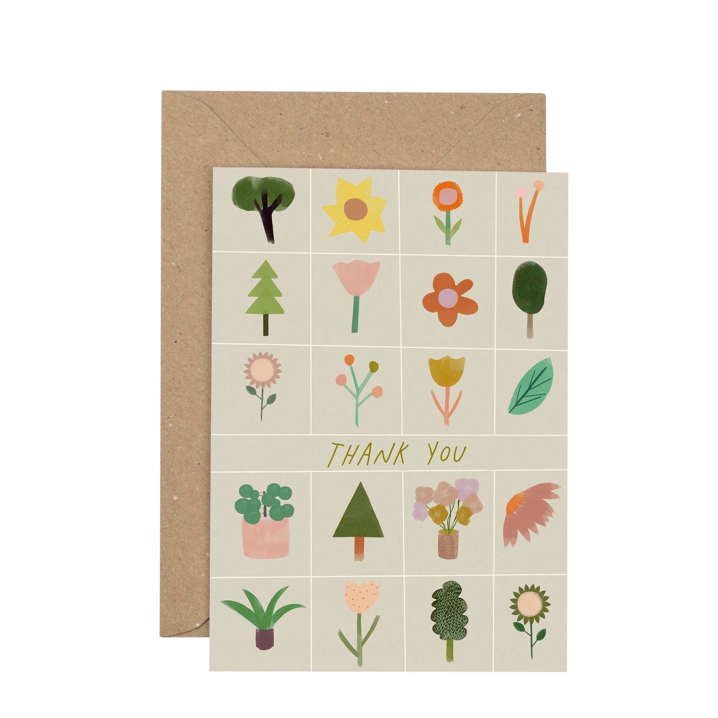 Floral Thank You Card