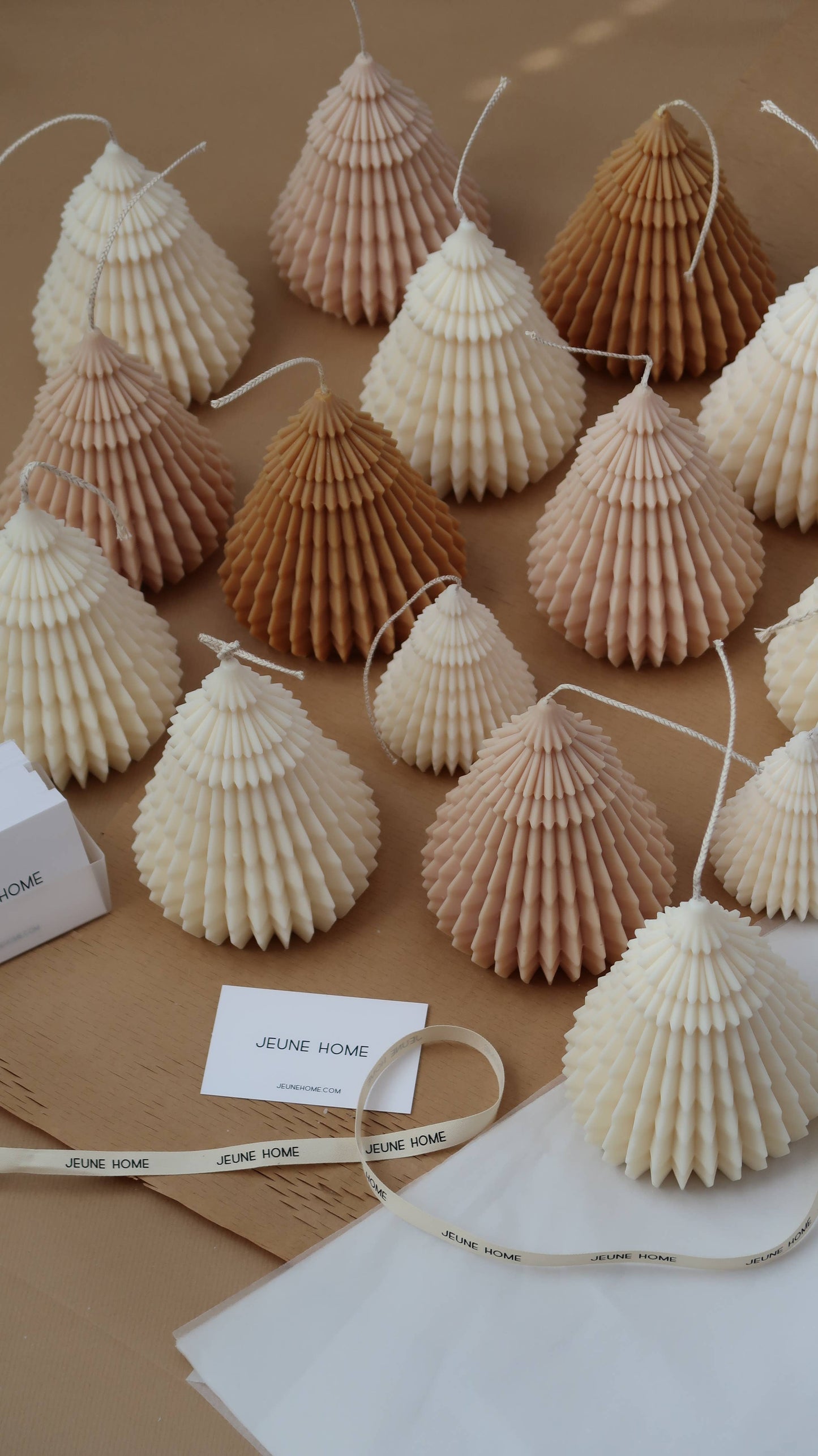 Origami Christmas Tree Candle - Large