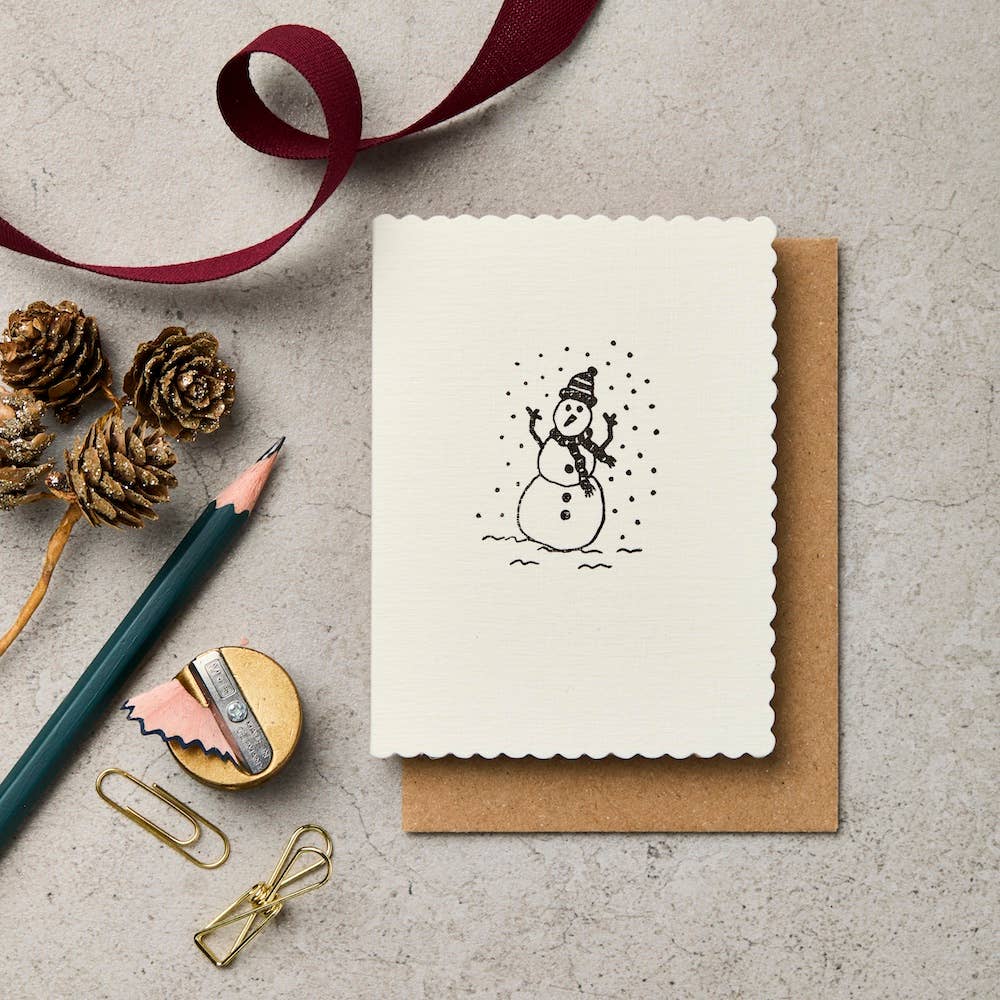 Mini Snowman Christmas Card