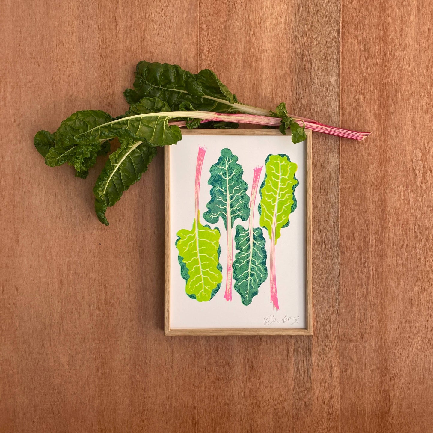 Risograph A4 Print - Chard
