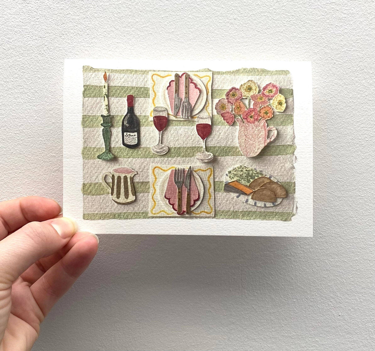 Fine Dining, Greetings Card