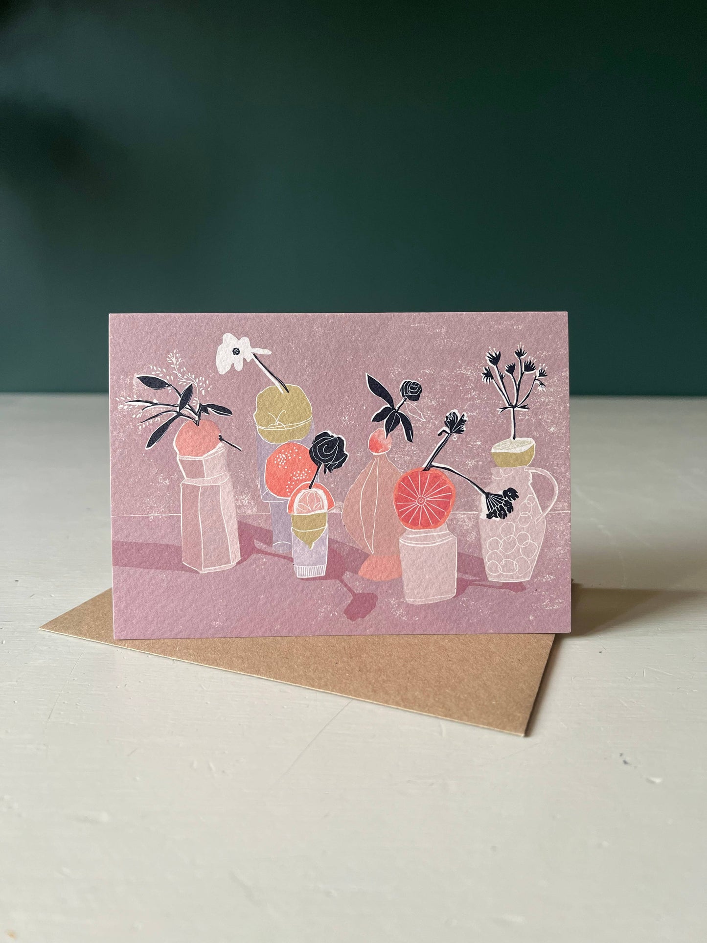 Citrus Still Life Greeting Card