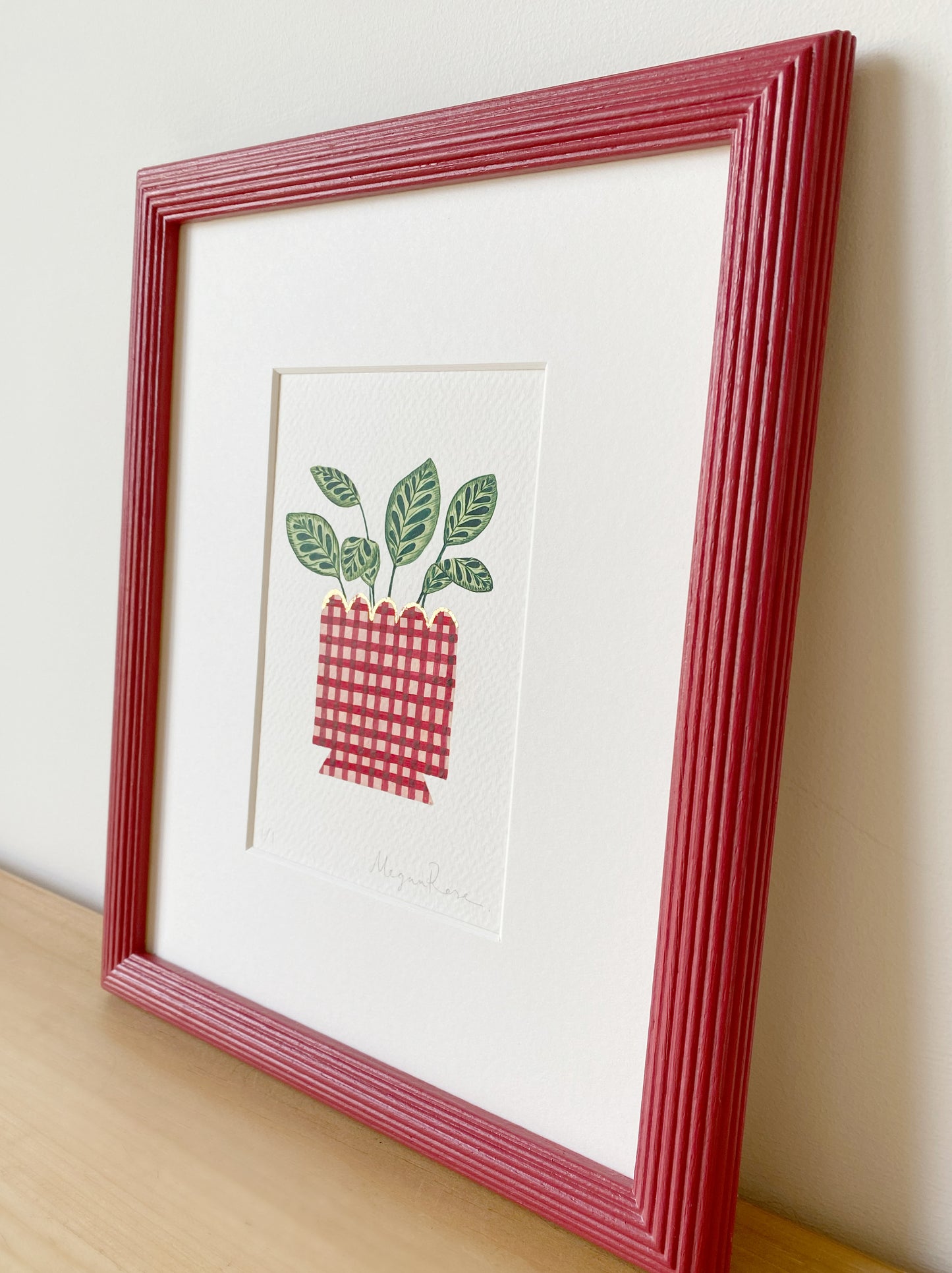 ‘Picnic Perfect’ Original watercolour and ink in bespoke hand painted frame