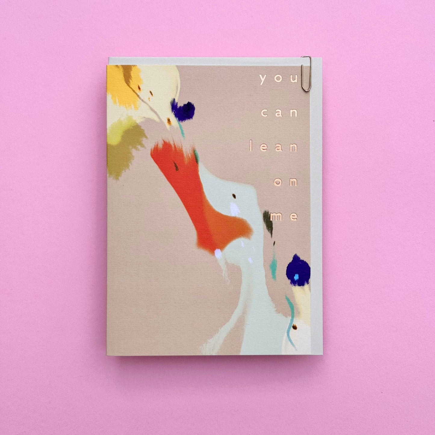 You Can Lean On Me Greeting Card