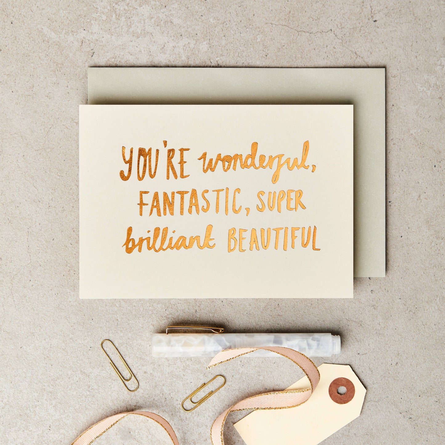You're Wonderful Greeting Card