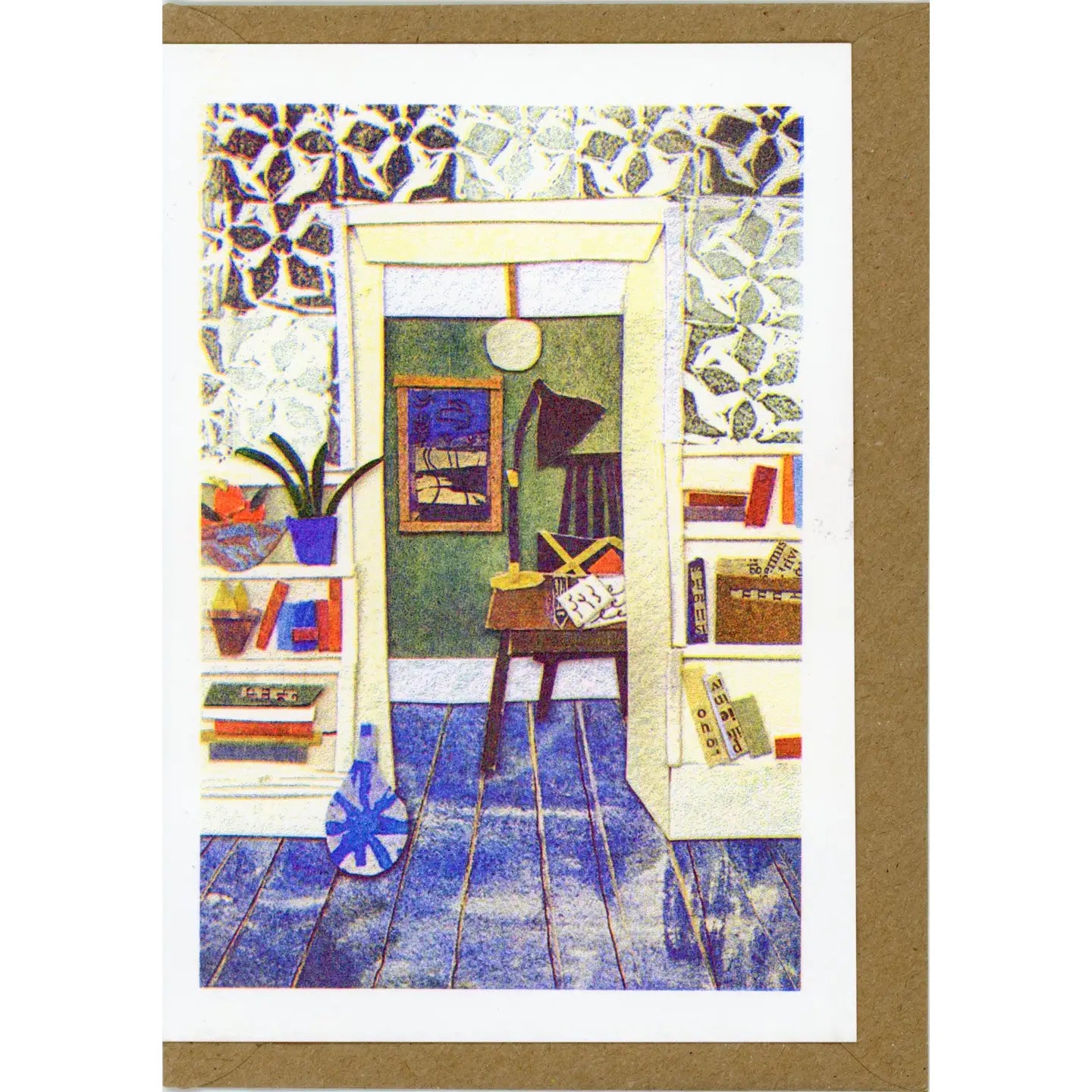 Blue Interior Card