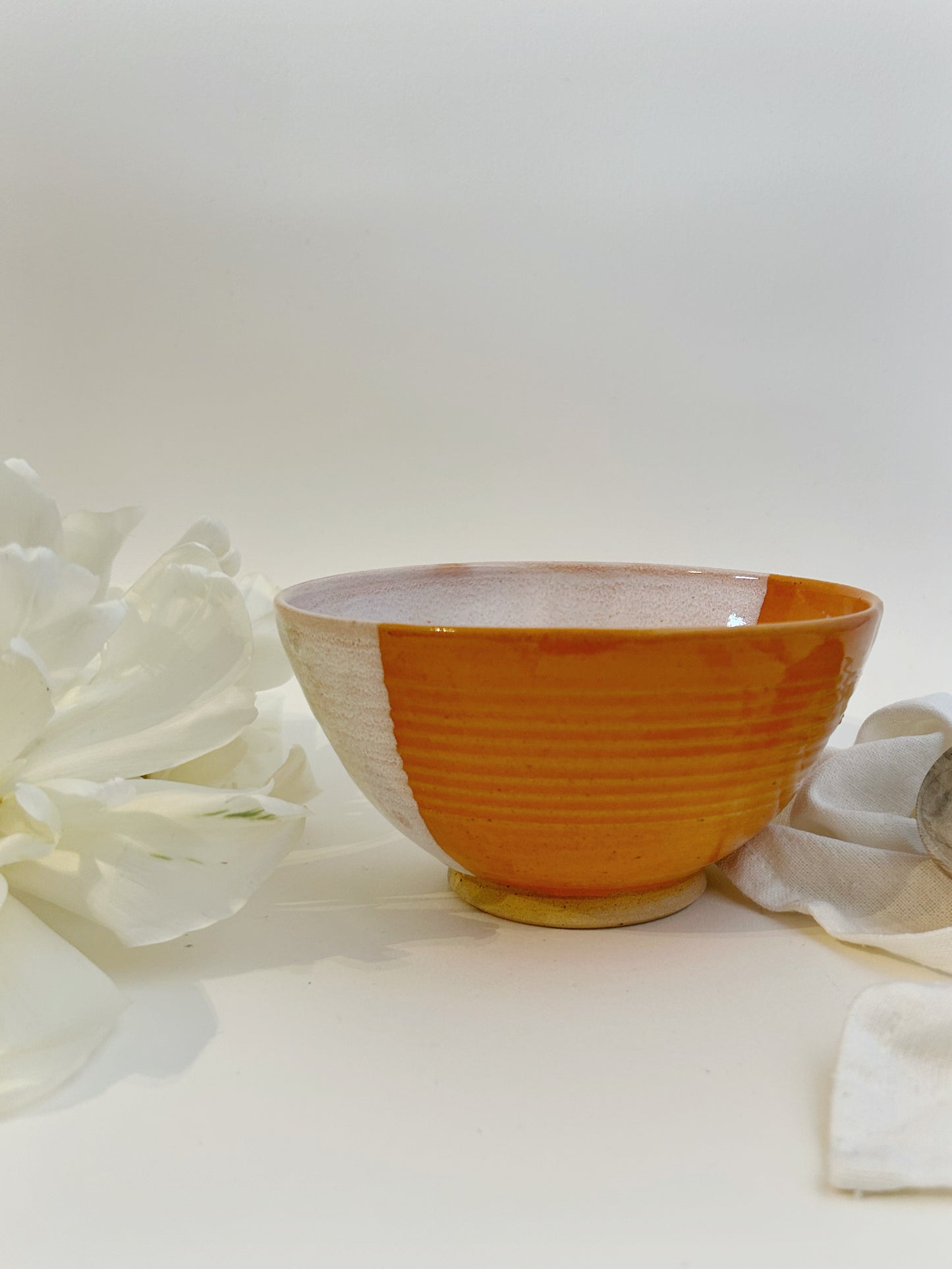 Orange Cereal Bowl