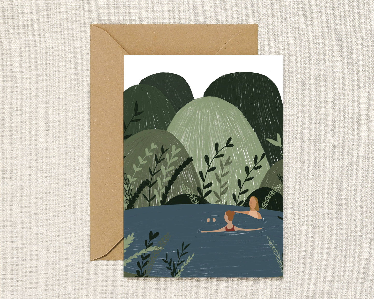 Wild Swimming In the Hills Card