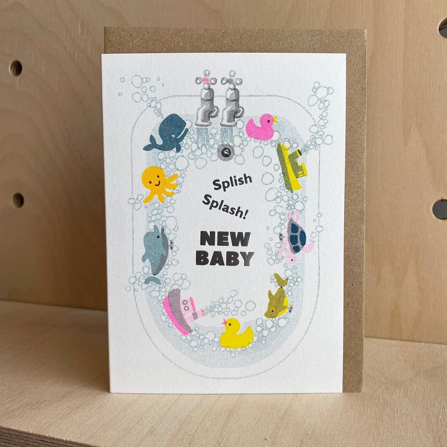 Splish Splash Baby Card