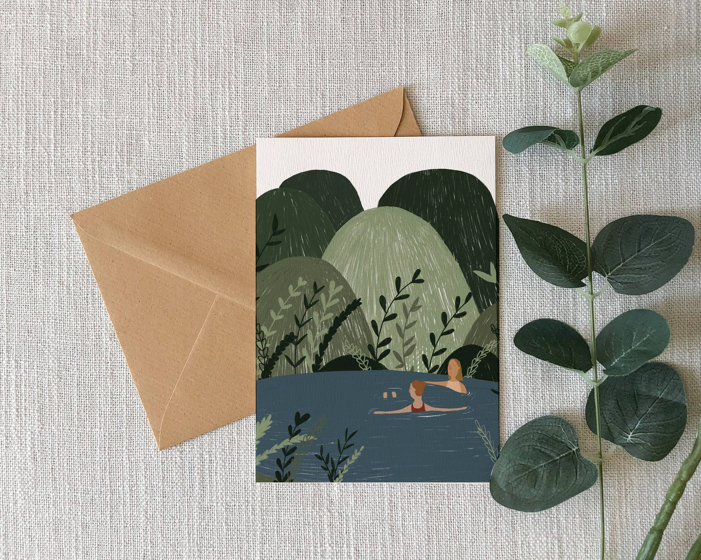 Wild Swimming In the Hills Card