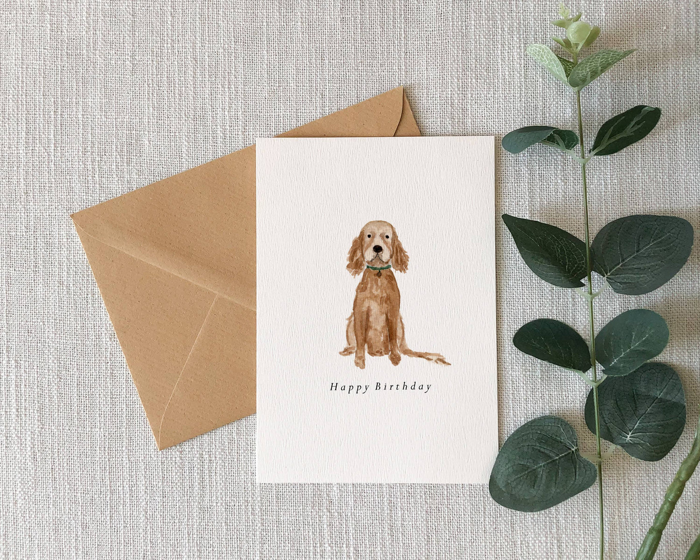 Cocker Spaniel Birthday Card
