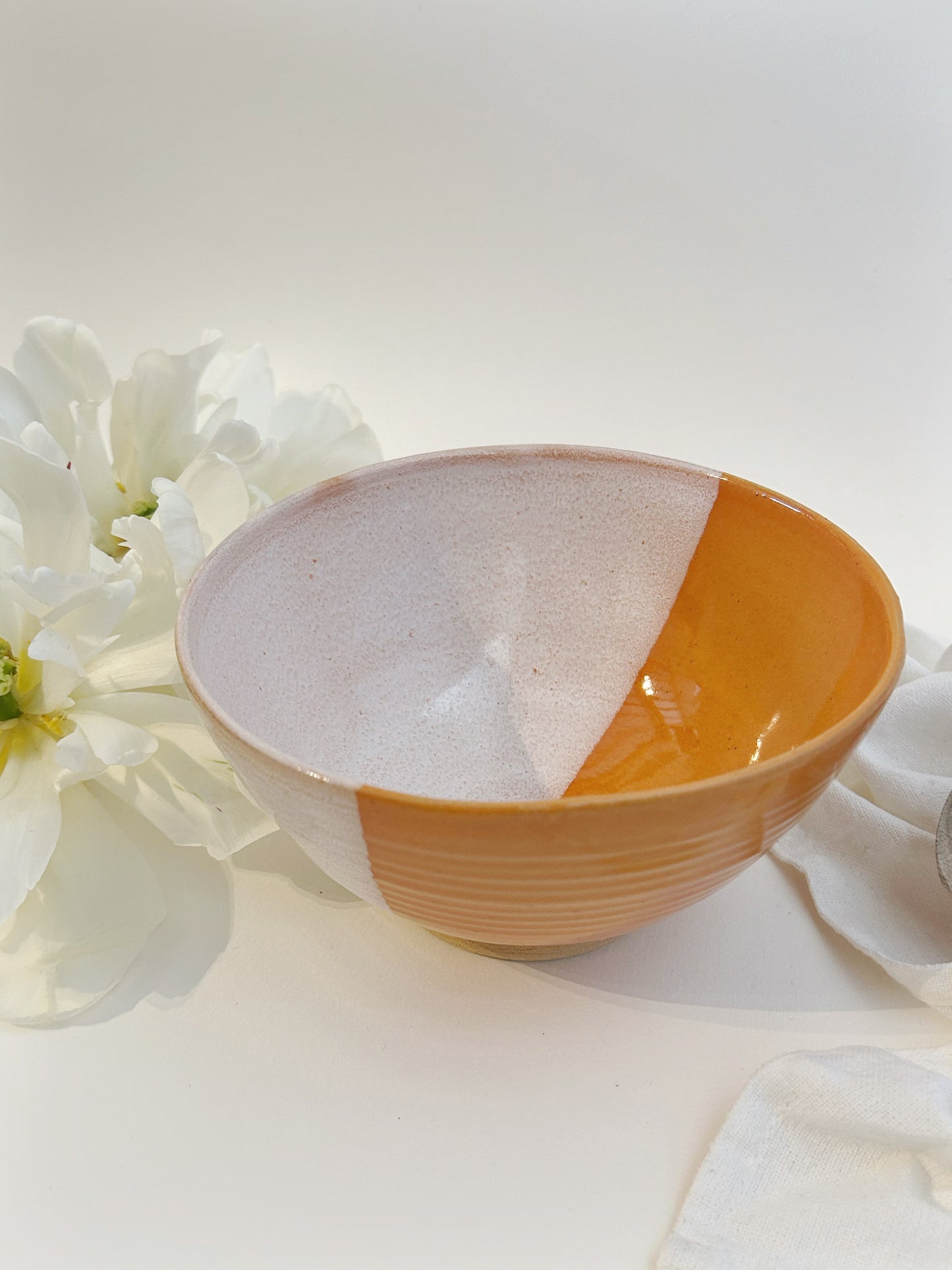 Orange Cereal Bowl