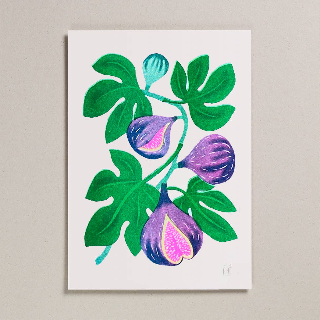 Risograph A4 Print - Fig