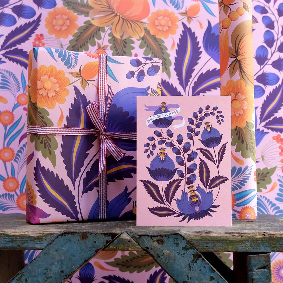 Petrykivka Folk Art Gift Wrap