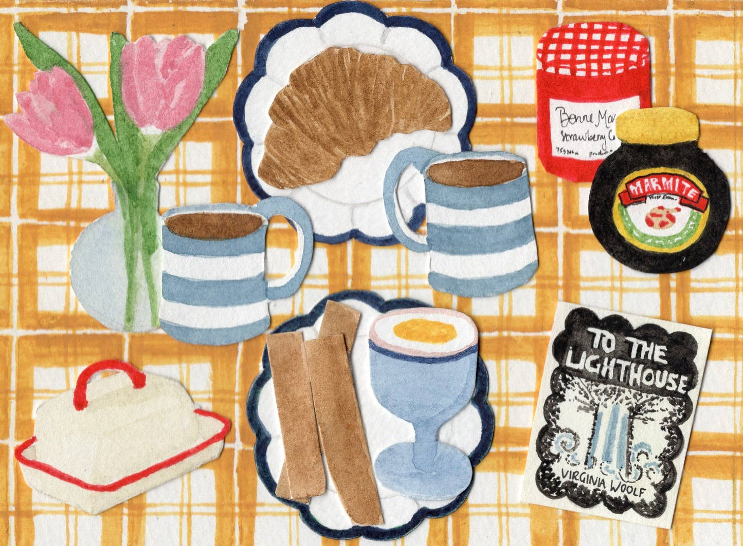 Tulips & Woolf Greetings Card