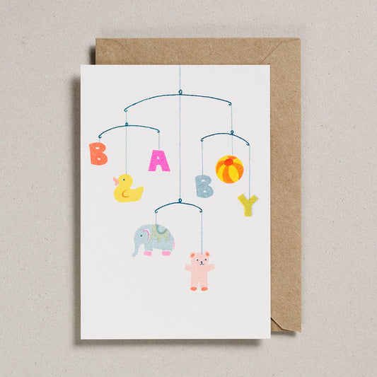 Baby Mobile Risograph Card