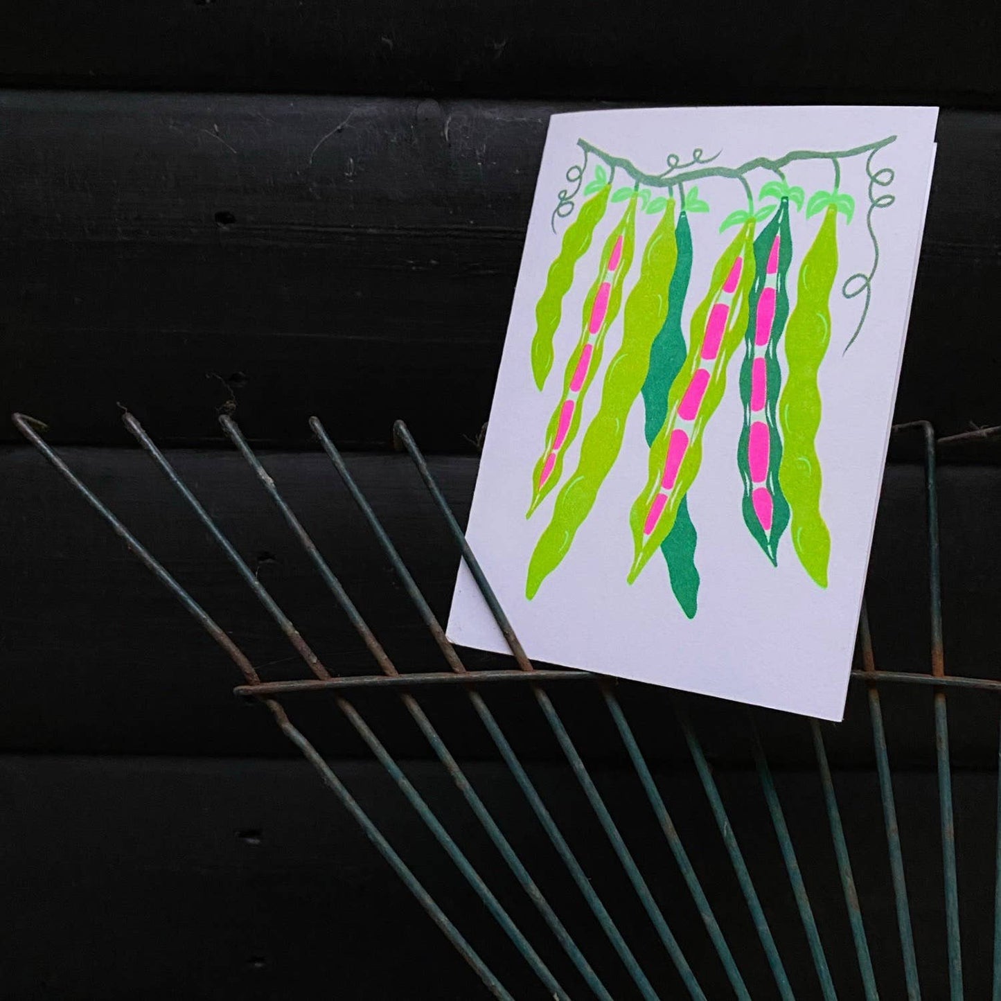 Beans Risograph Card