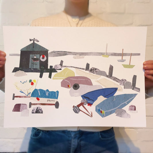 Old Ferry Hut Print