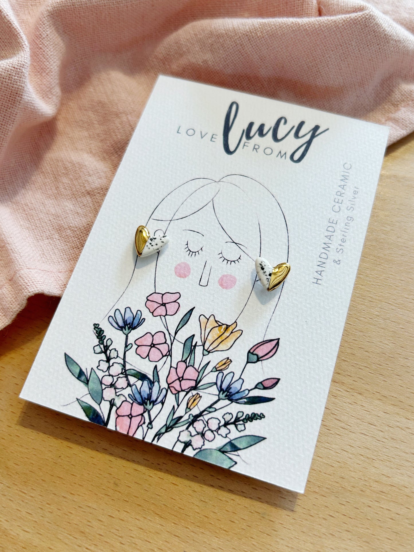 Heart Stud Earrings