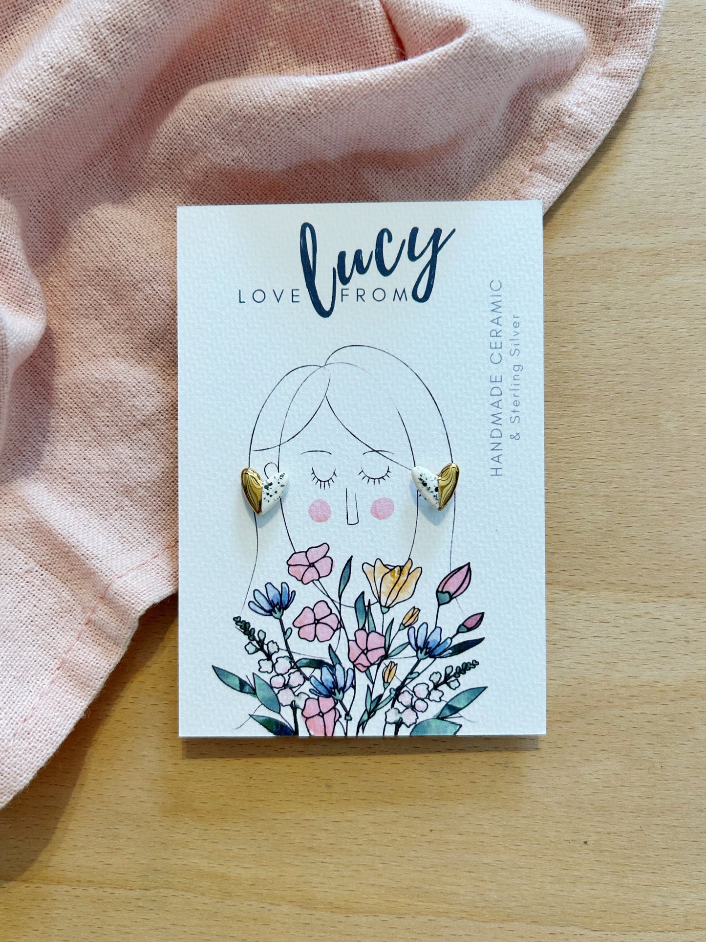 Heart Stud Earrings
