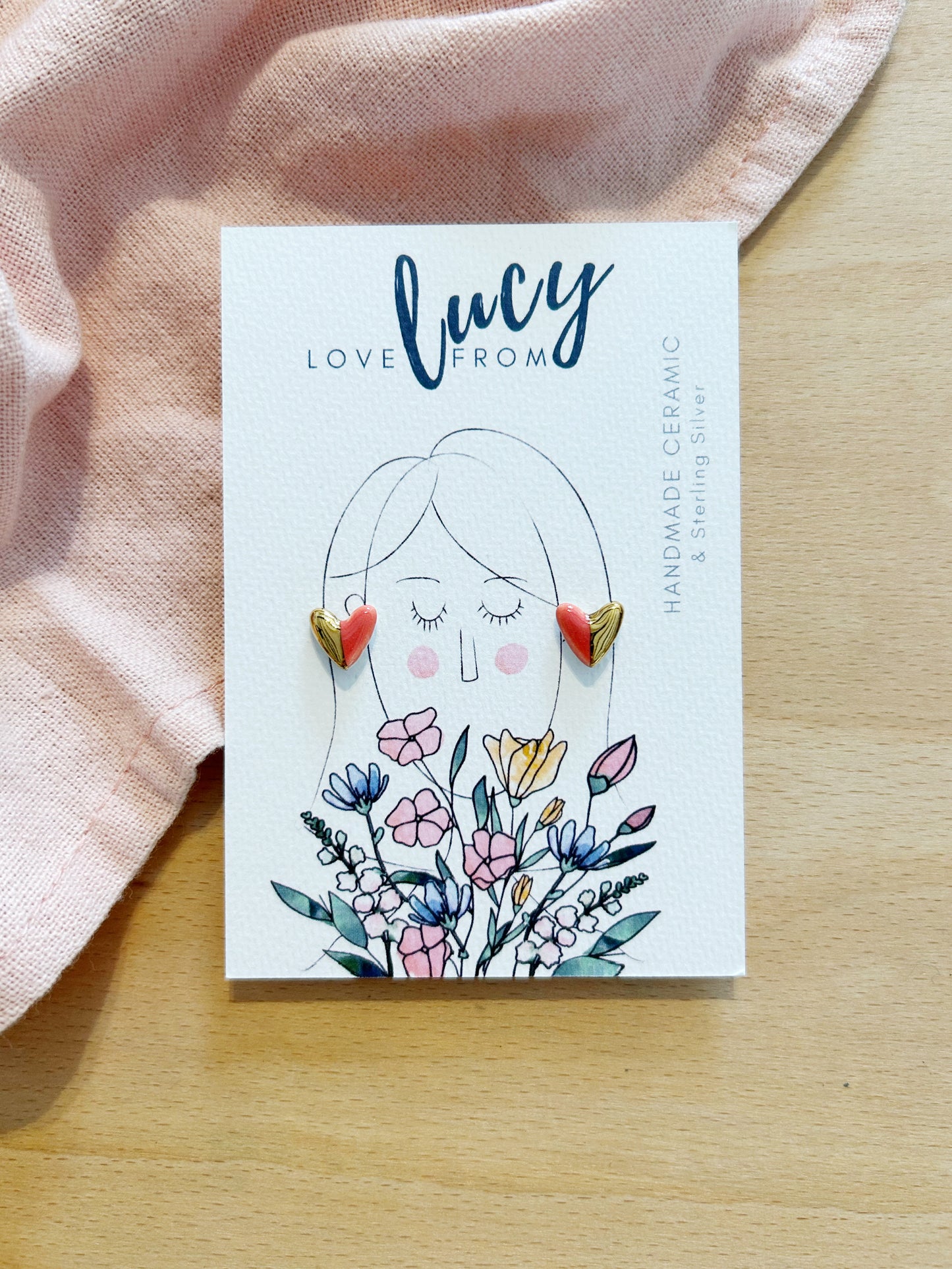 Heart Stud Earrings