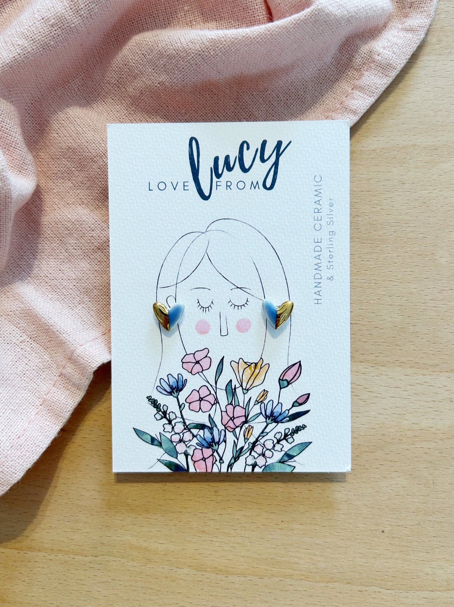 Heart Stud Earrings