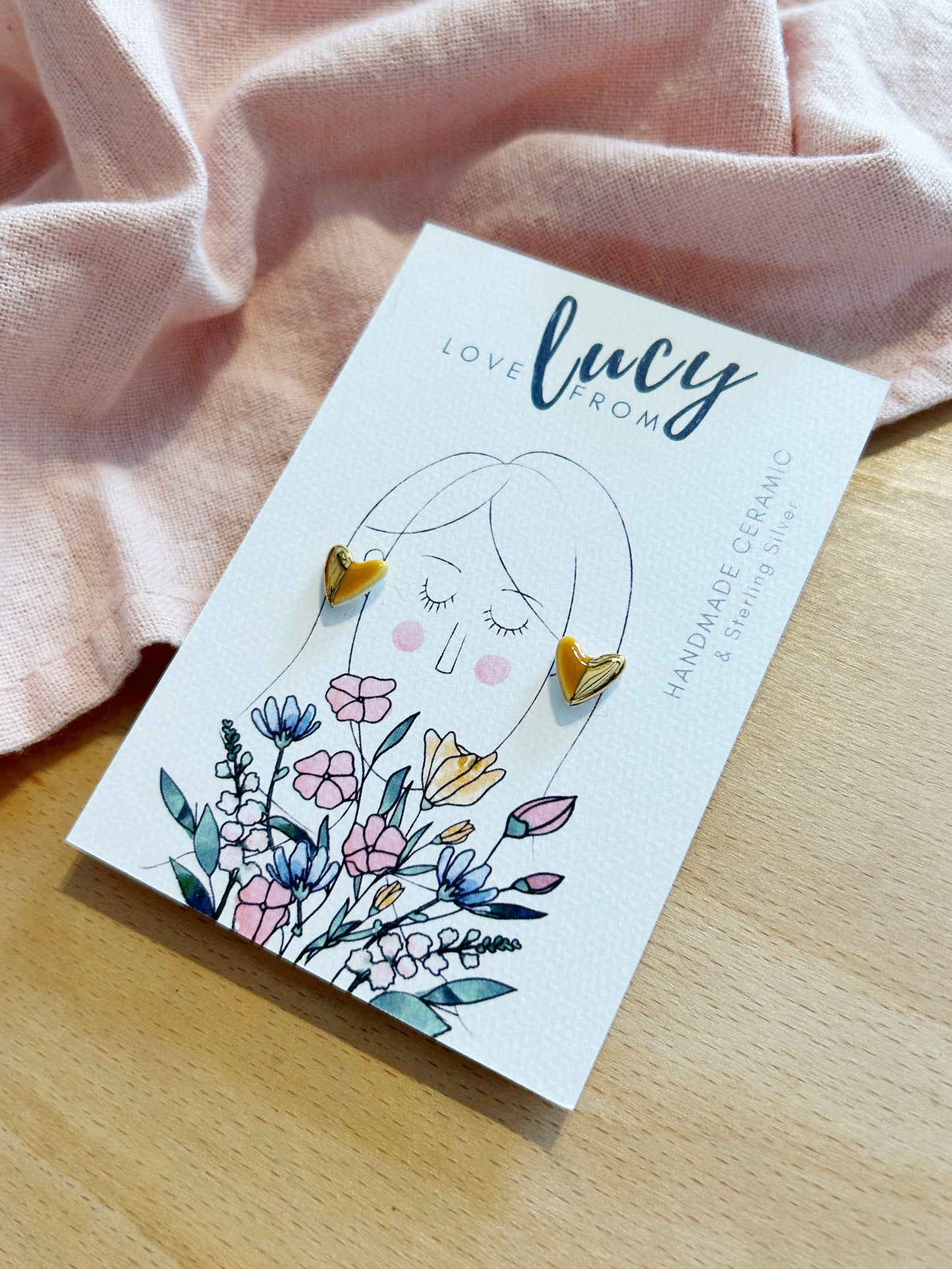 Heart Stud Earrings