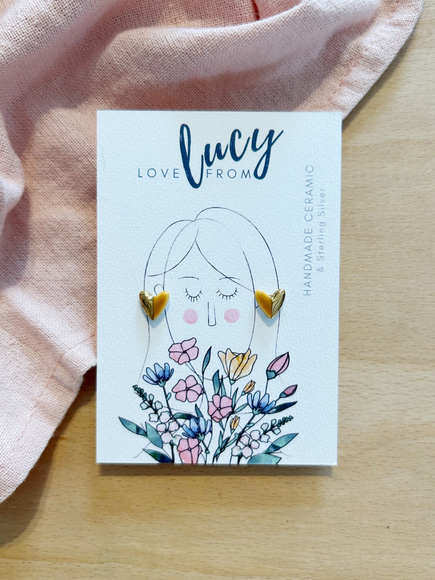 Heart Stud Earrings
