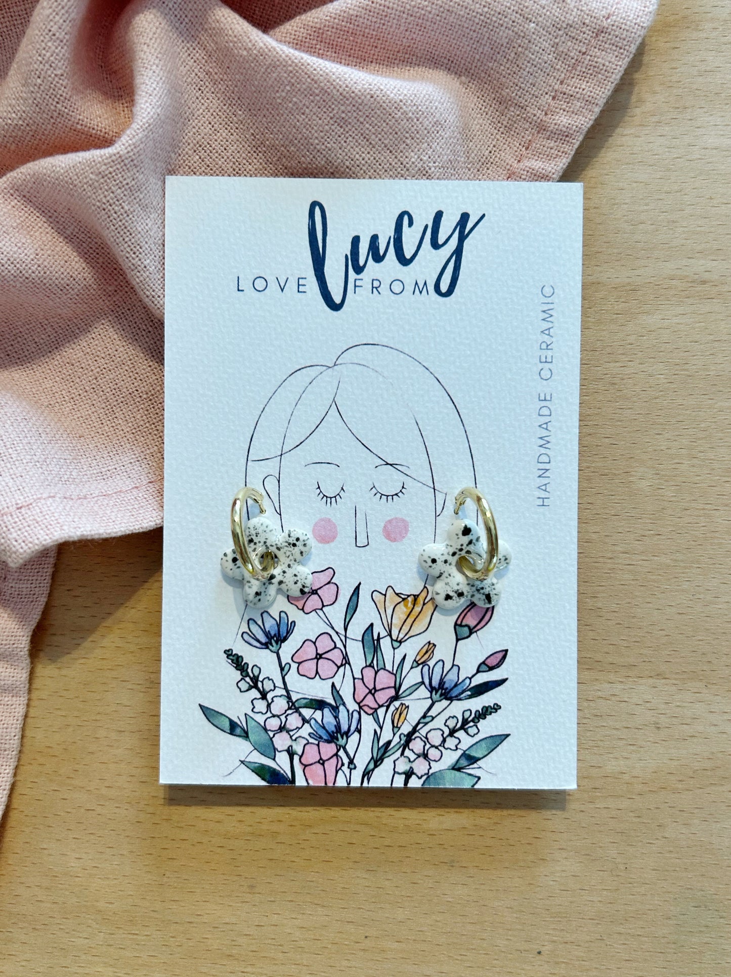 Daisy Hoop Earrings
