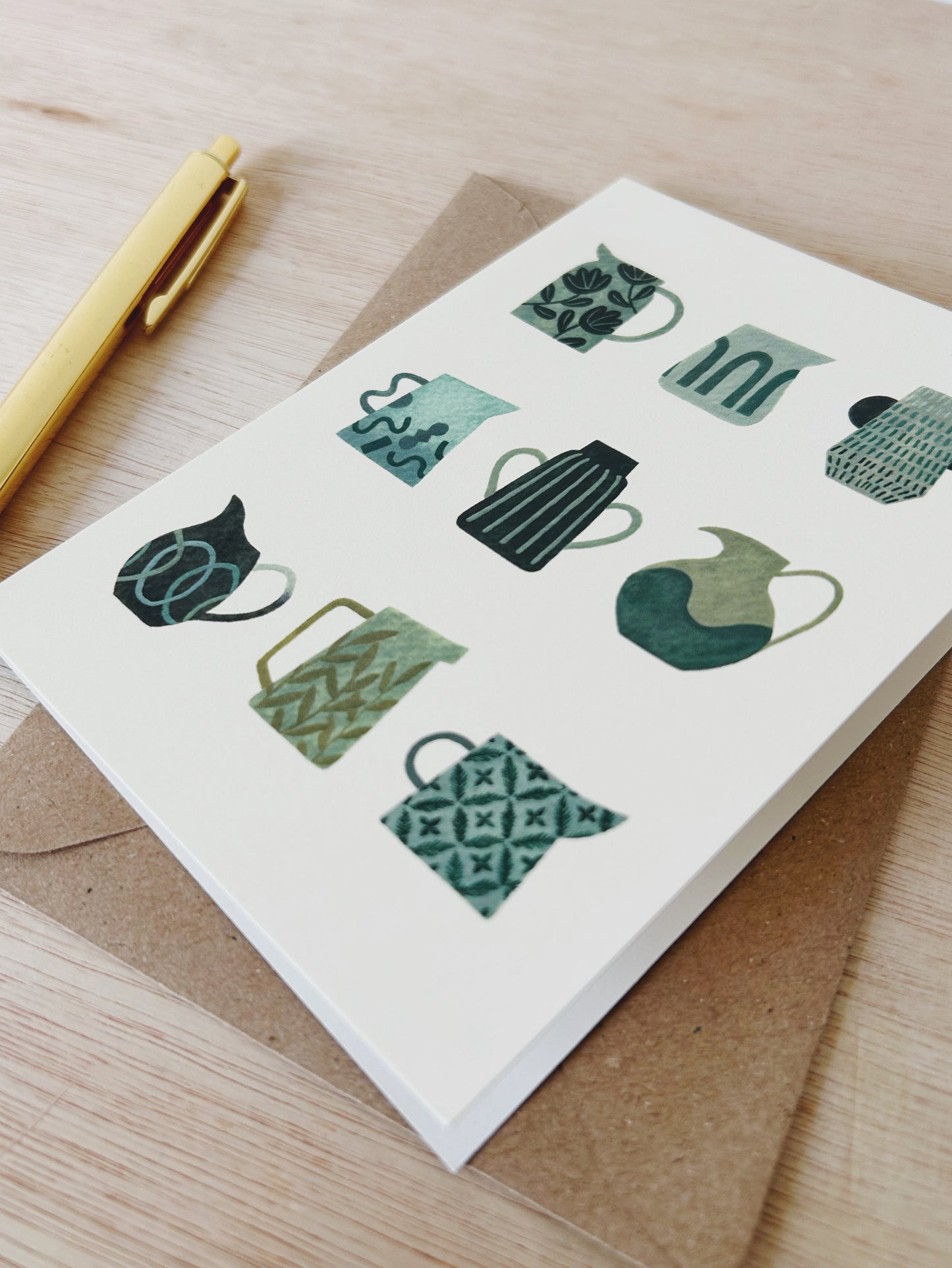 Green Jug Collection Card