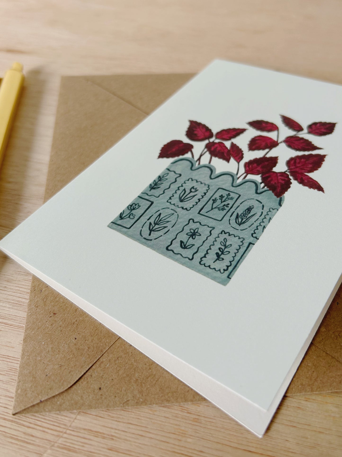 Red Plant Card