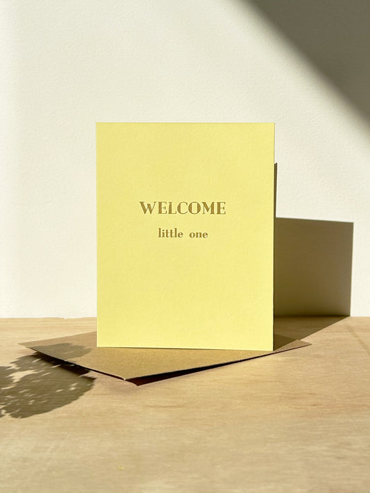 Welcome Little One Mini Card