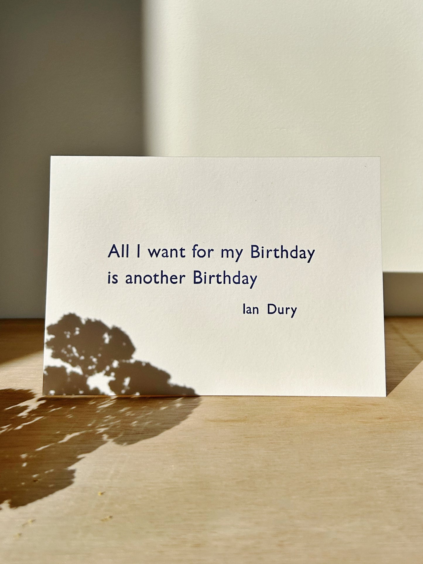 "All I want for my Birthday.." Card
