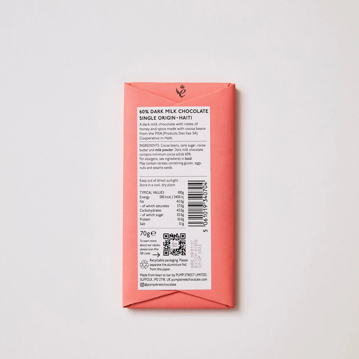 Haiti Dark Milk Chocolate - 60%