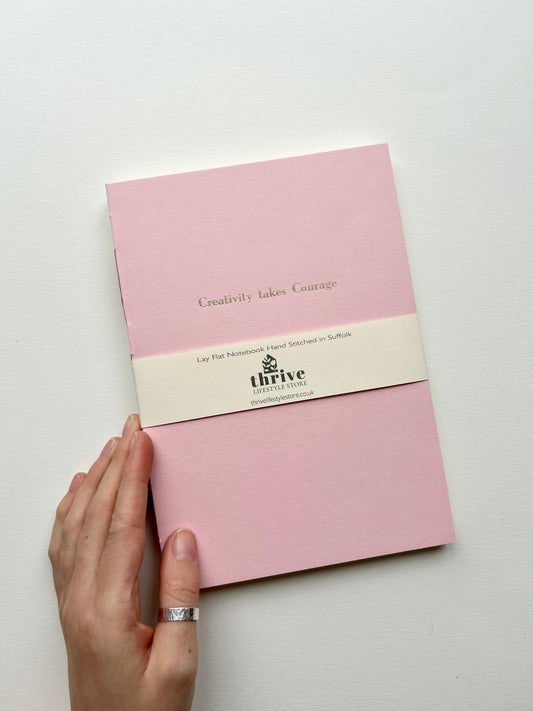 'Creativity Takes Courage' French Stitch Notebook - A5