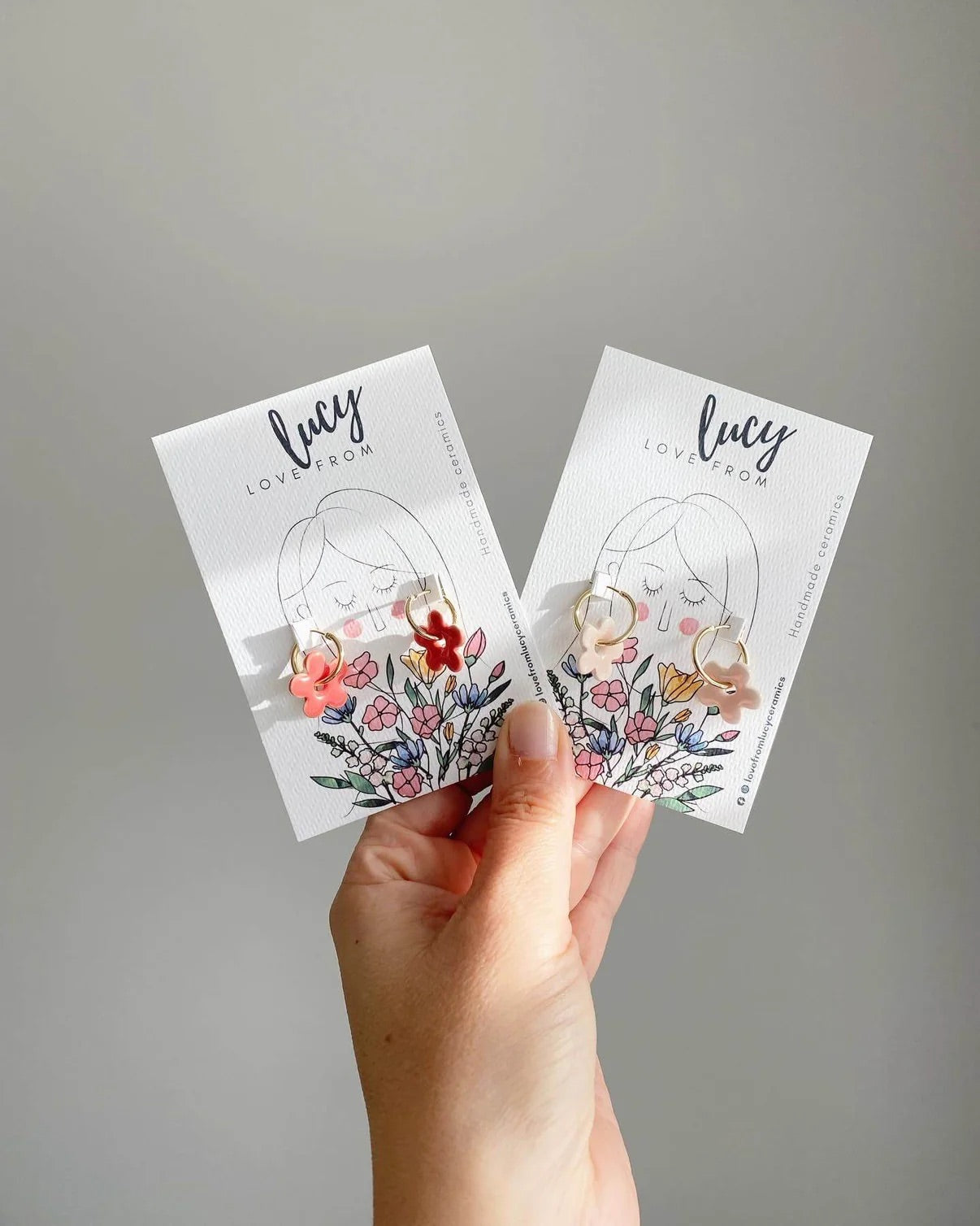 Daisy Hoop Earrings