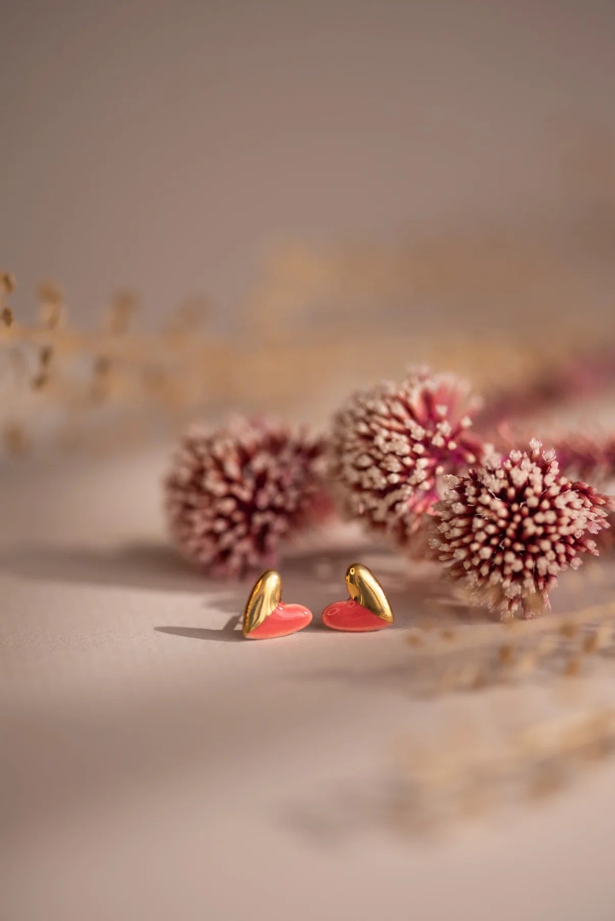 Heart Stud Earrings