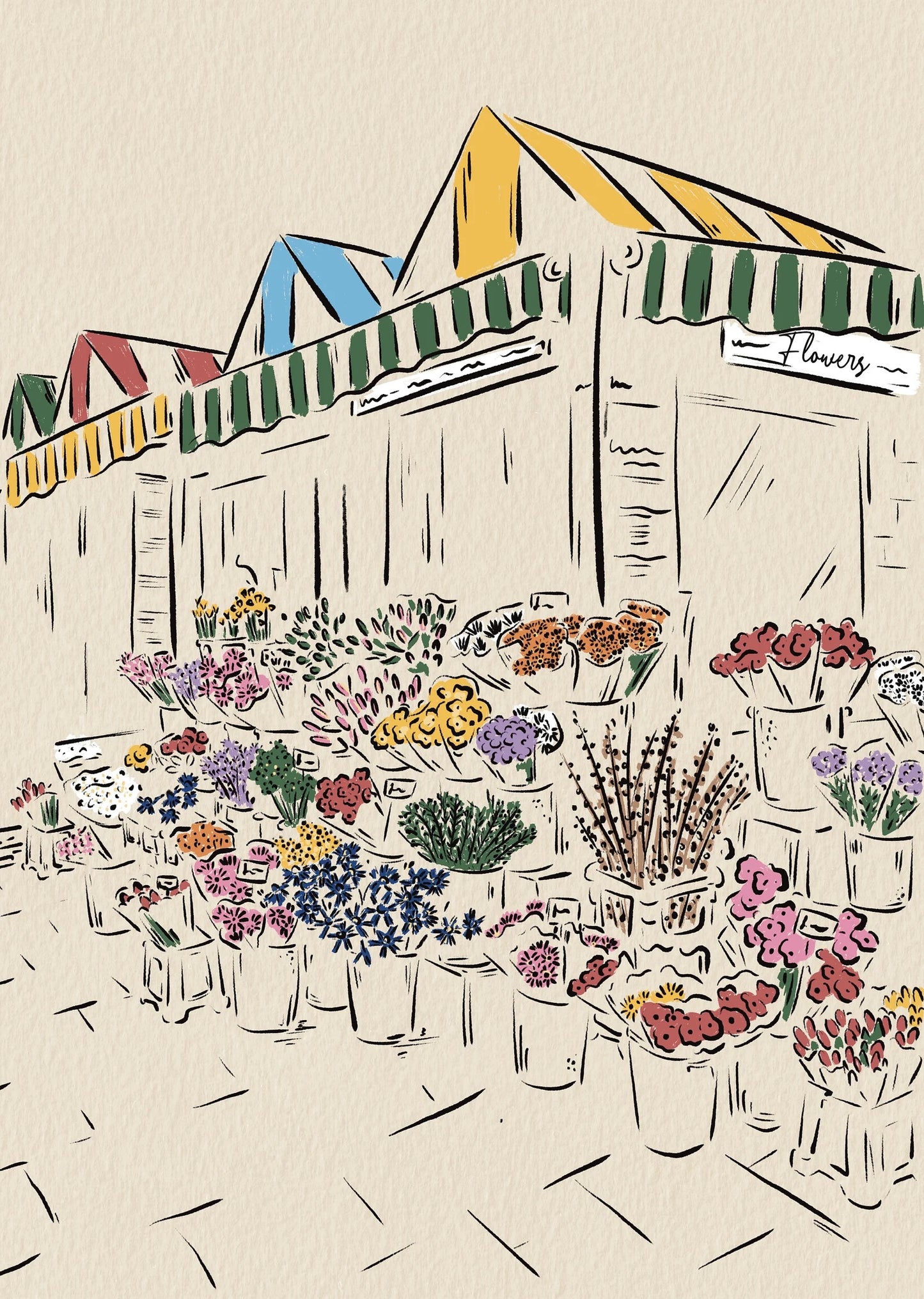 Norwich Market Print