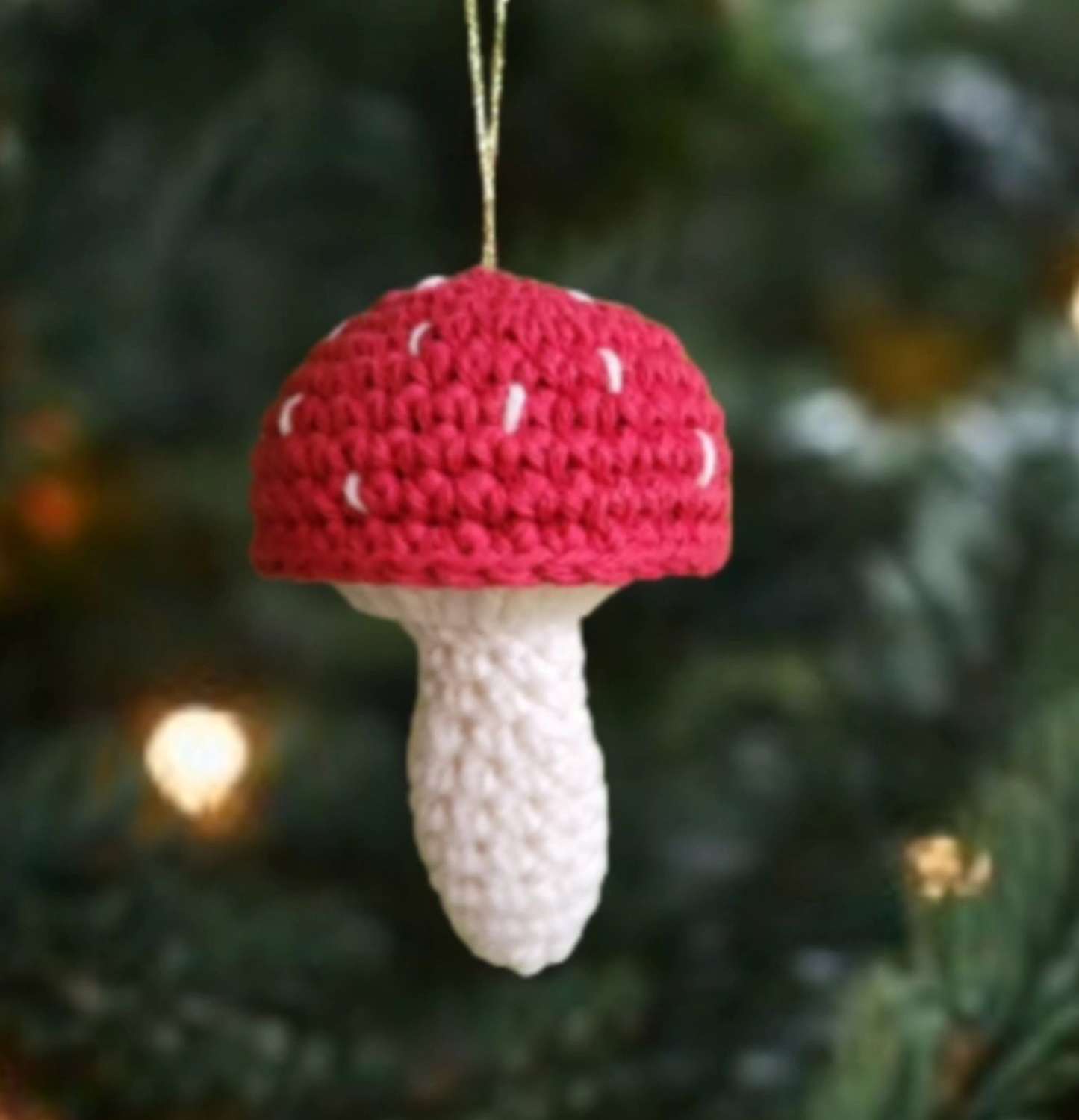 Crochet Toadstool Decoration