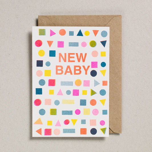 New Baby Risograph Card