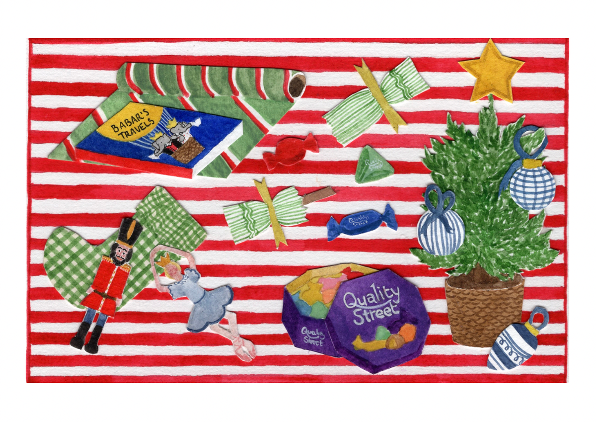 Christmas Wrapping, Greetings Card