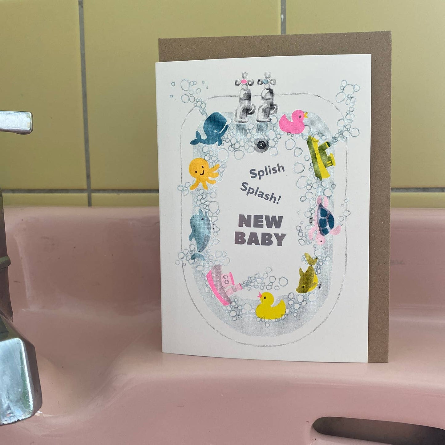 Splish Splash Baby Card