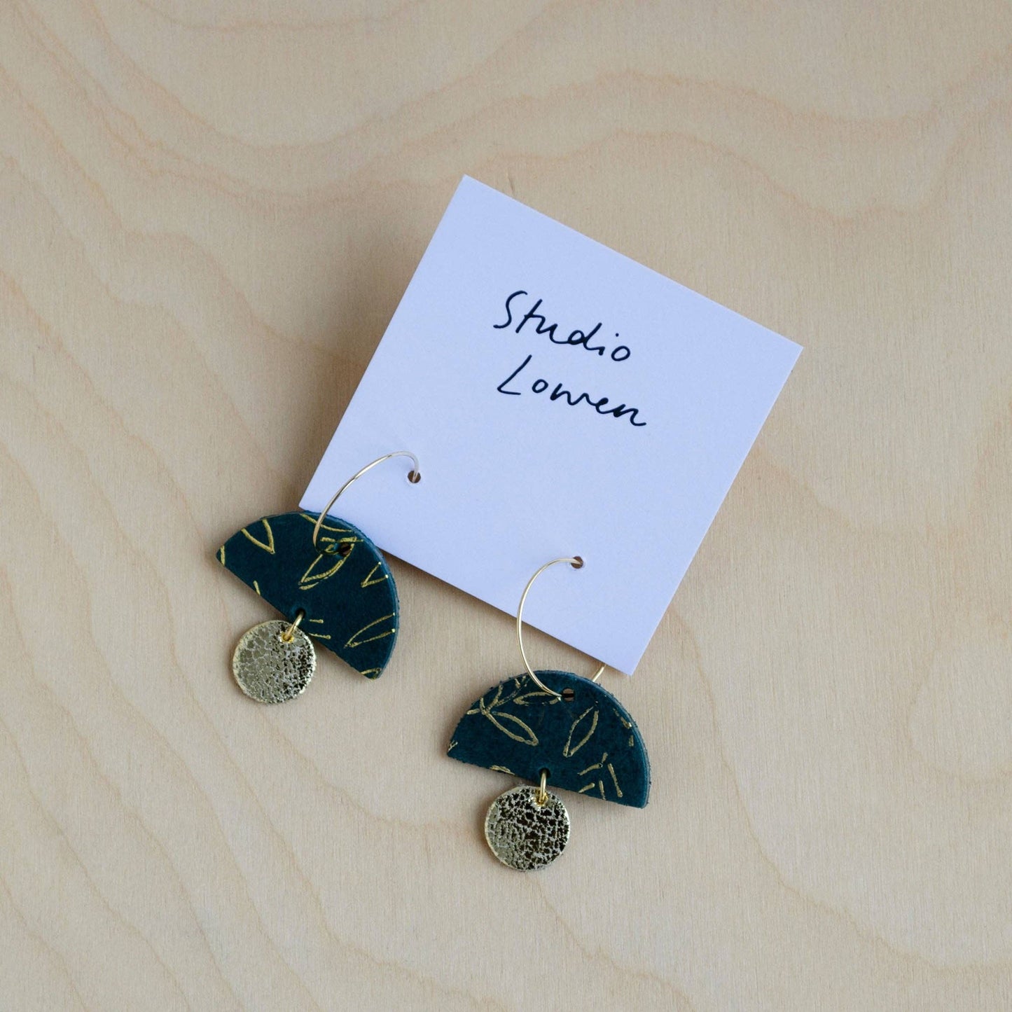 Botanical Sunrise Hoop Earrings