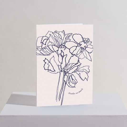 'Anemone' Thank you Pack of 6 Cards