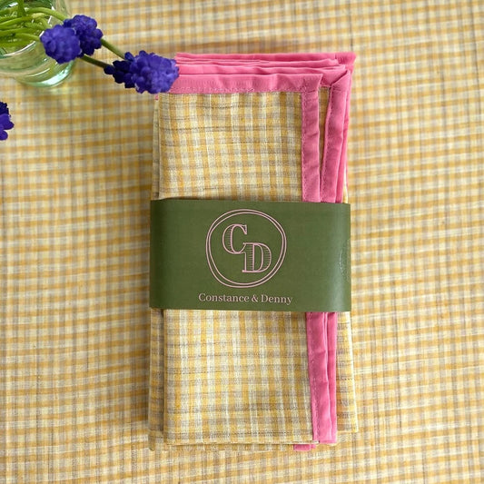Mustard Gingham Napkin
