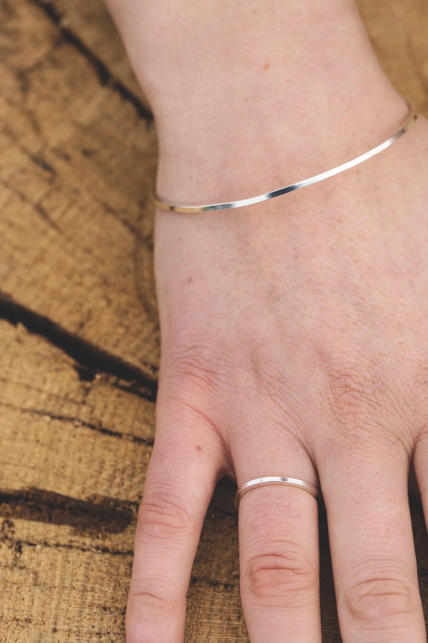 Square Wire Bangle